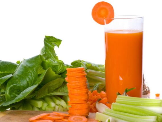 Jus yang baru diperah dari urat varikos